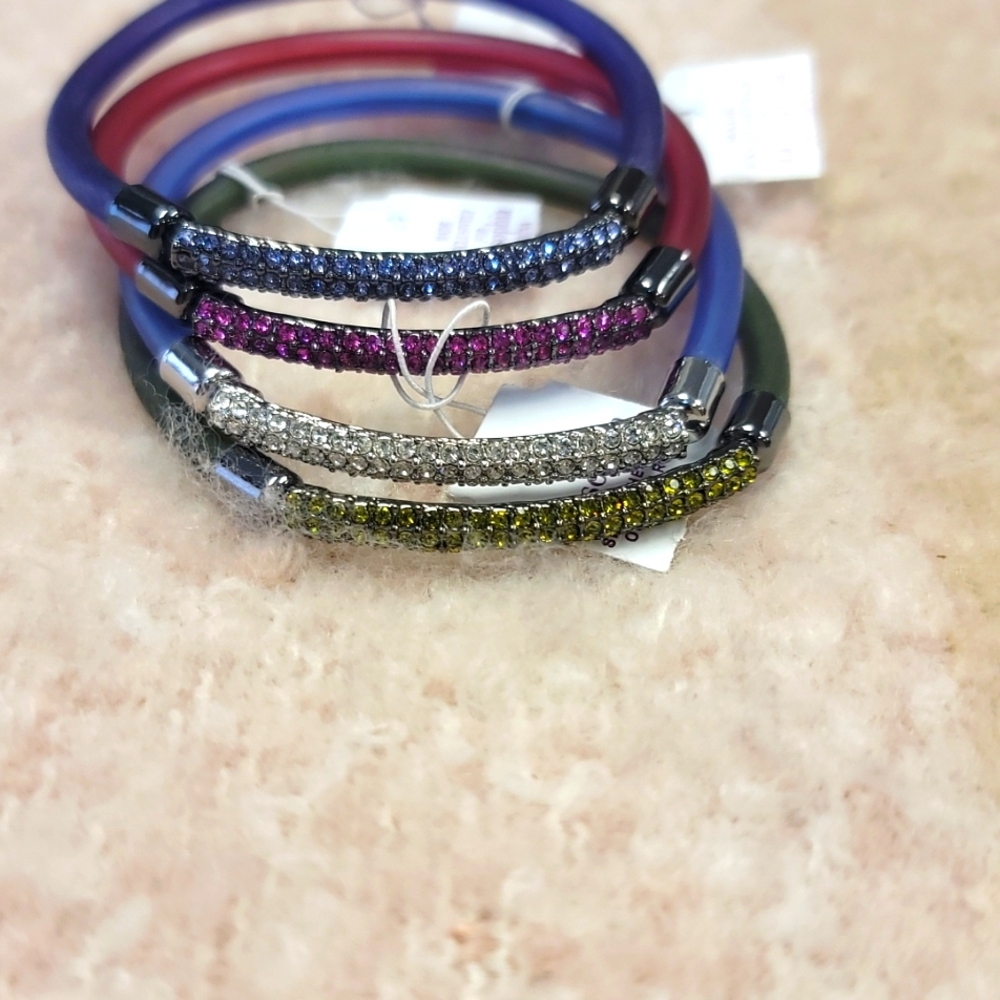 Lia Sophia 🤩 brand new jelly bracelets w/ bling